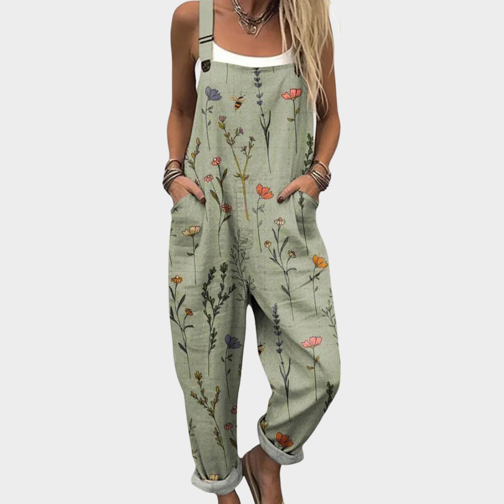 Verdelle Floral Overalls