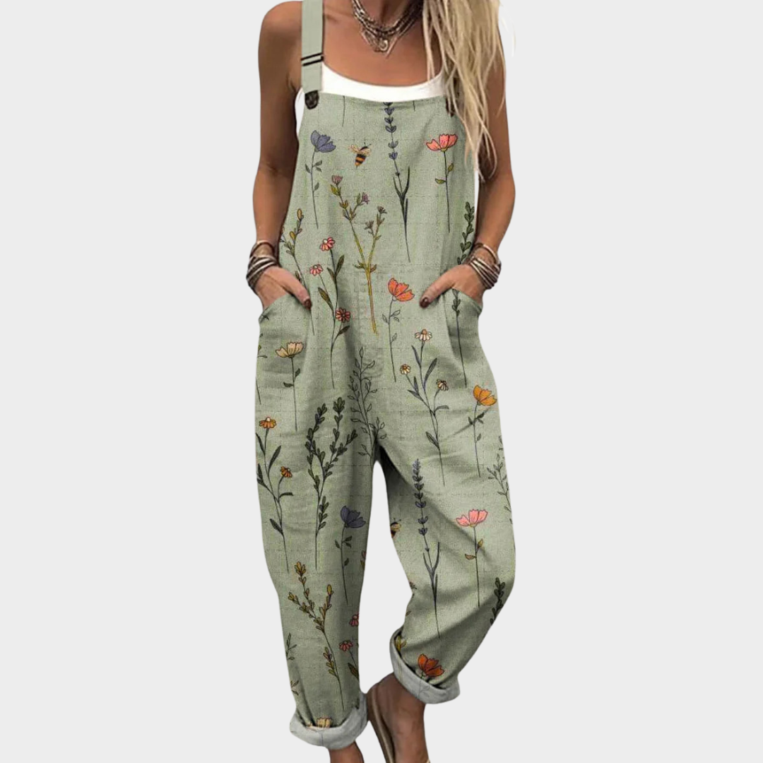 Verdelle Floral Overalls