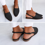 Simone | Woven Slingback Flats