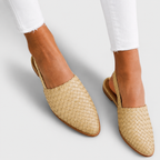 Simone | Woven Slingback Flats