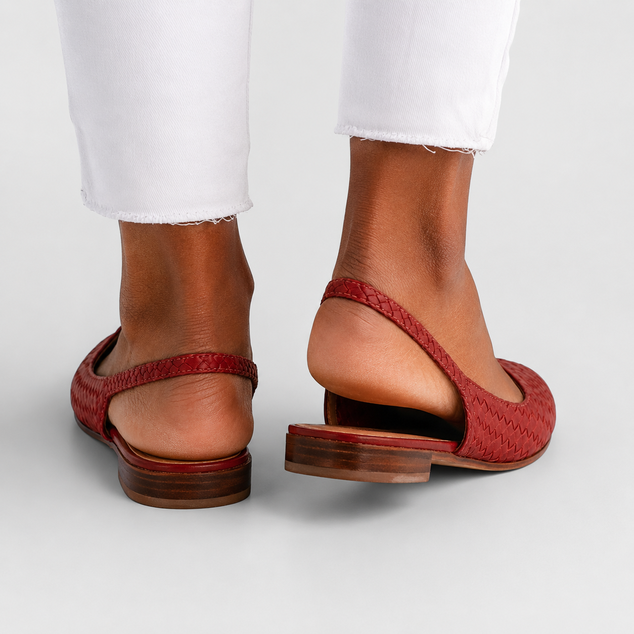 Simone | Woven Slingback Flats