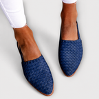 Simone | Woven Slingback Flats