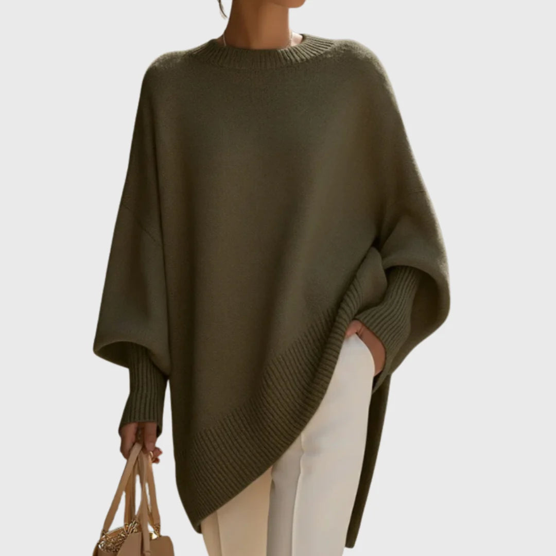 Oversize-Poncho-Pullover