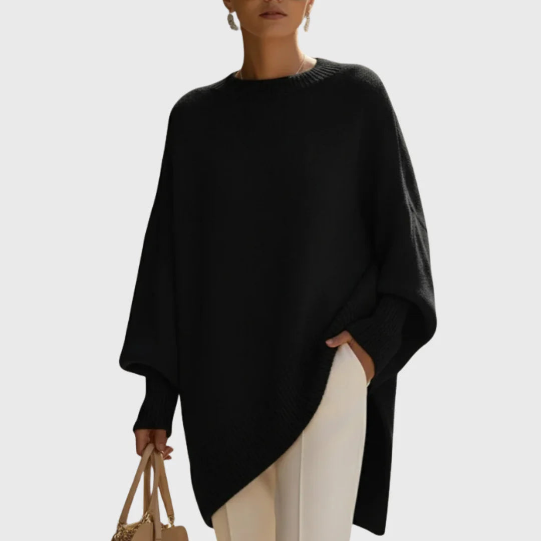Oversize-Poncho-Pullover
