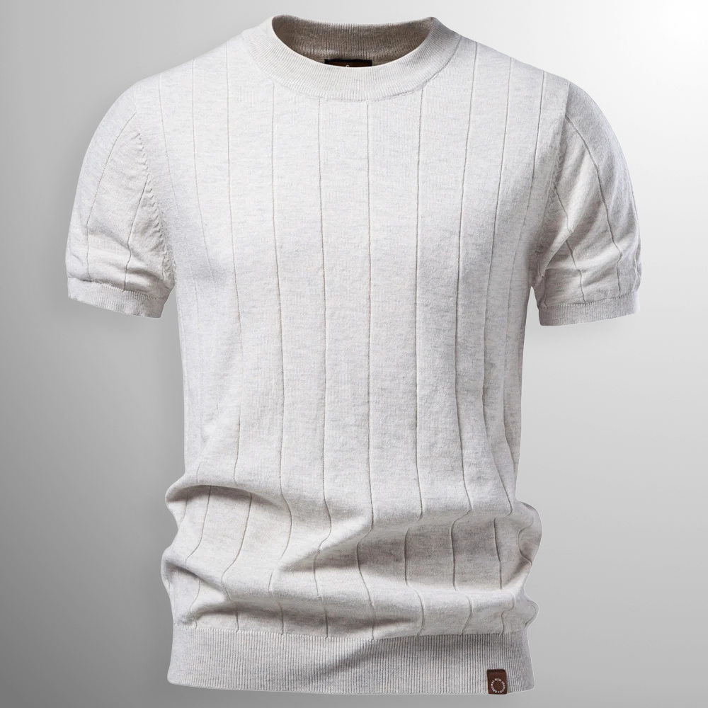The Elio Ribbed Knit Tee™