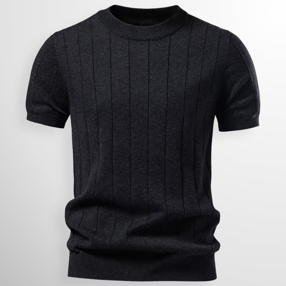 The Elio Ribbed Knit Tee™
