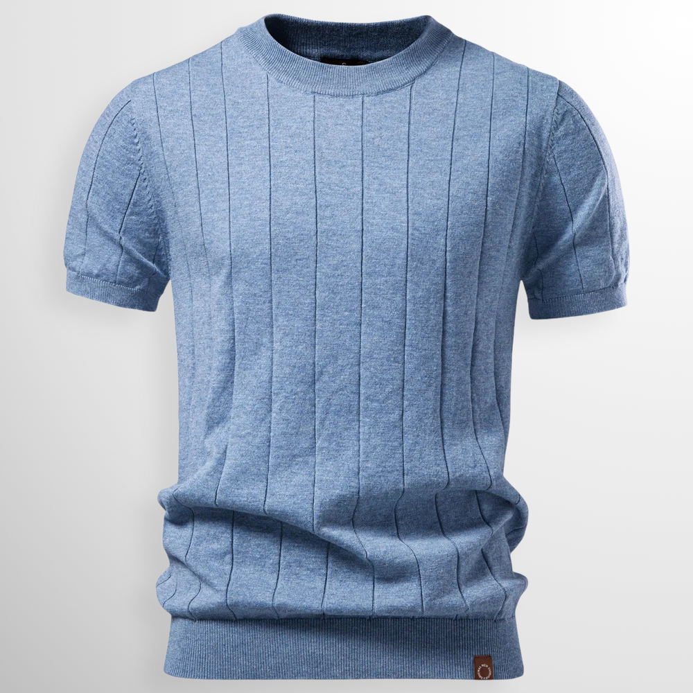 The Elio Ribbed Knit Tee™