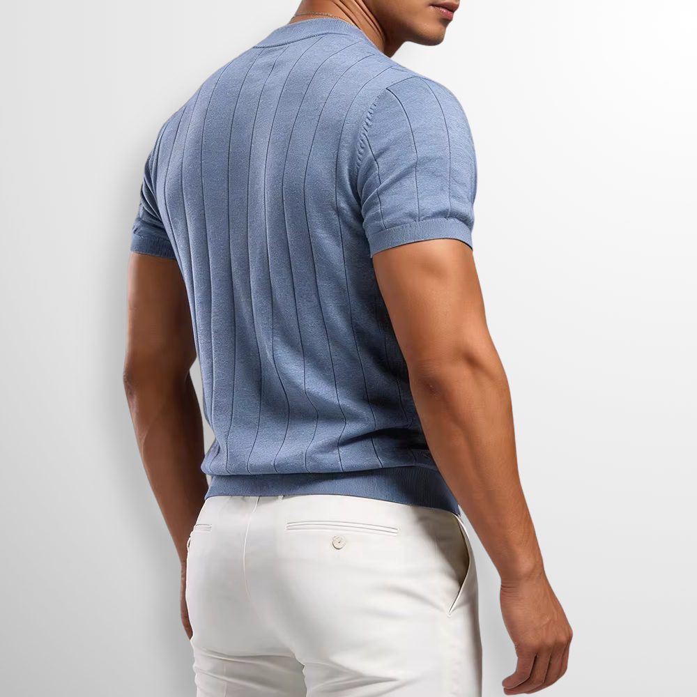 The Elio Ribbed Knit Tee™