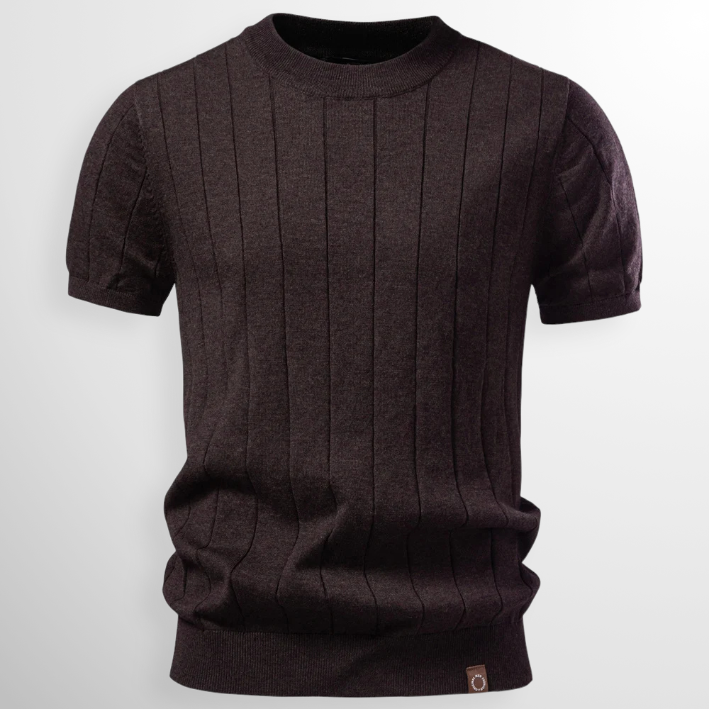 The Elio Ribbed Knit Tee™