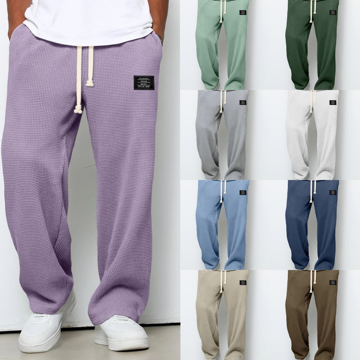 Bastien | Lightweight Waffle Pants