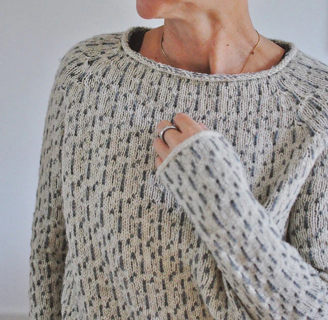 Elegant Grey Boat Neck Sweater