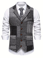 Elegant Patchwork Waistcoat